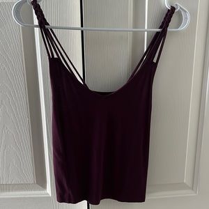 American eagle burgundy tank top, size xs